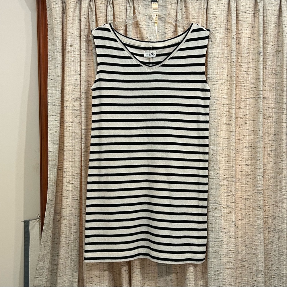 Lou & Grey V-Neck Sleeveless Tank Dress - Medium